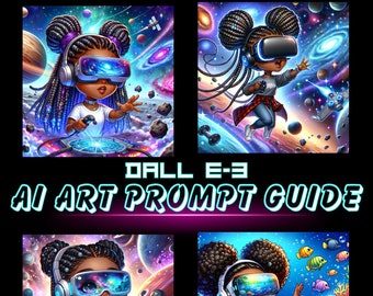 DALLE Prompt Guide- Chibi Virtual Reality Art Mastery- 10 Custom Art Prompts-Downloadable PDF