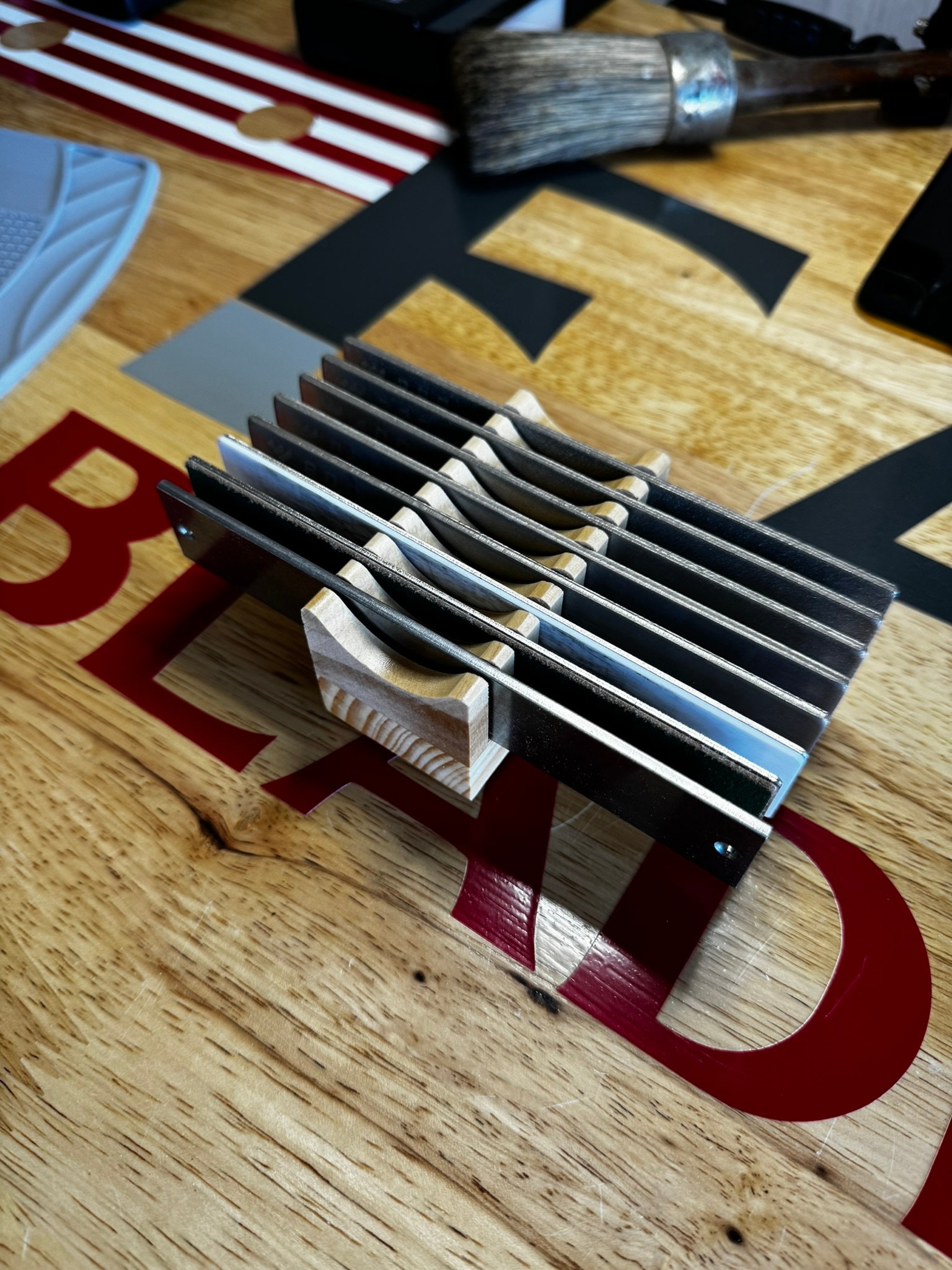 Work Sharp Professional Precision Adjust Abrasive Plate Holder - Eight (8) Slot and Custom Sizes