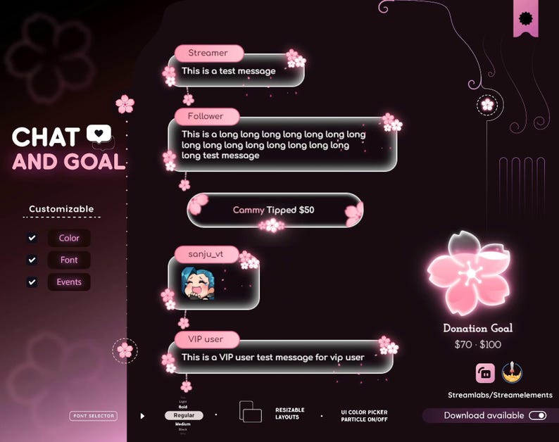 #goalwidget #goalwidgettwitch #goalwidgetstream #stargoalwidget #chatwidget #chatwidgettwitch #chatwidgetobs #chatwidgetstar #streamelements #twitchchatwidget  #chatwidgetstream #chatwidgetminimal #streamwidget
#sakurachat #sakuragoal
