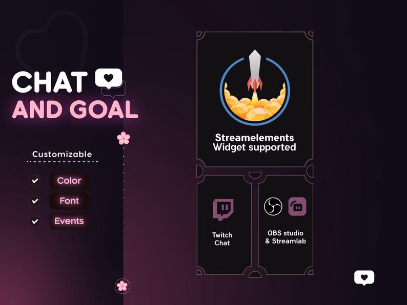 #goalwidget #goalwidgettwitch #goalwidgetstream #stargoalwidget #chatwidget #chatwidgettwitch #chatwidgetobs #chatwidgetstar #streamelements #twitchchatwidget  #chatwidgetstream #chatwidgetminimal #streamwidget
#sakurachat #sakuragoal