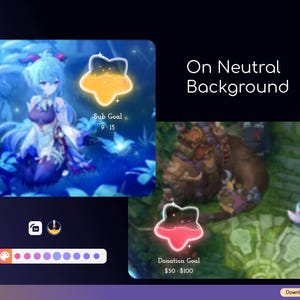 Twitch Star Goal Widget for Twitch - Streamlabs & Streamelements image 5