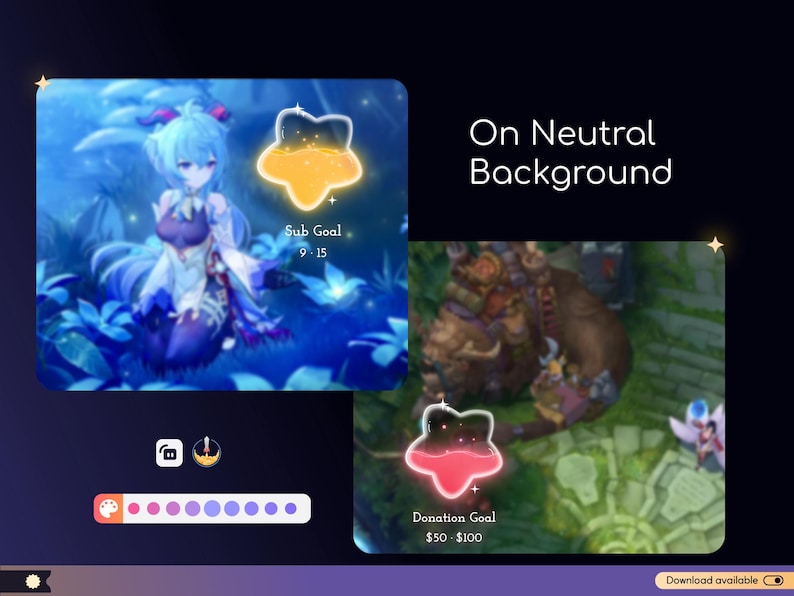 Twitch Star Goal Widget for Twitch - Streamlabs & Streamelements image 5