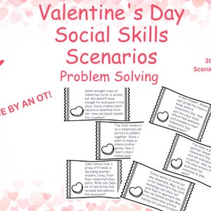 Valentines Day Social Skills Scenarios: Problem Solving
