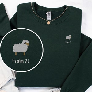 Embroidered psalms sweatshirt