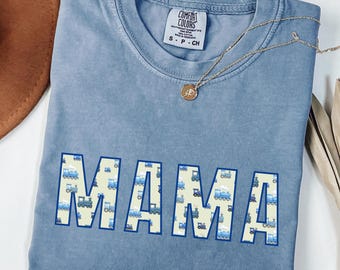 Mama Train Shirt | Comfort Colors® Mom Tee | Train Mama Shirt | Boy Moms Gift | Cute Mama Graphic Tee