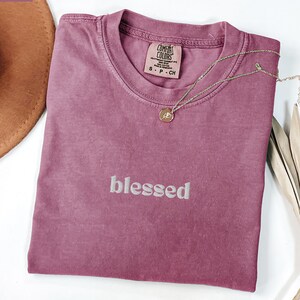 Beautiful faith-based shirt in berry pink