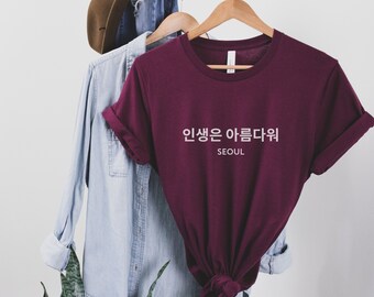 Buy Korean Hangul T-shirt Seoul Korean Quote Tee Seoul