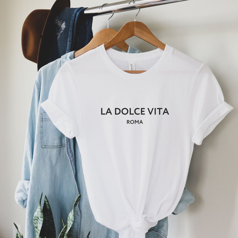 Camiseta Blanca Con Estampado "La Dolce Vita" De Mango