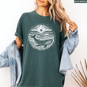 Bible verse shirt in blue spruce