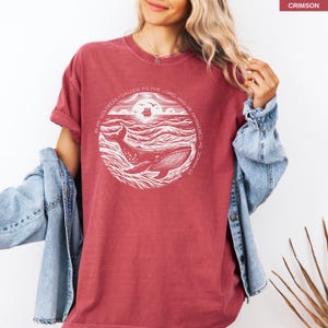 Christian aesthetic tee in crimson red