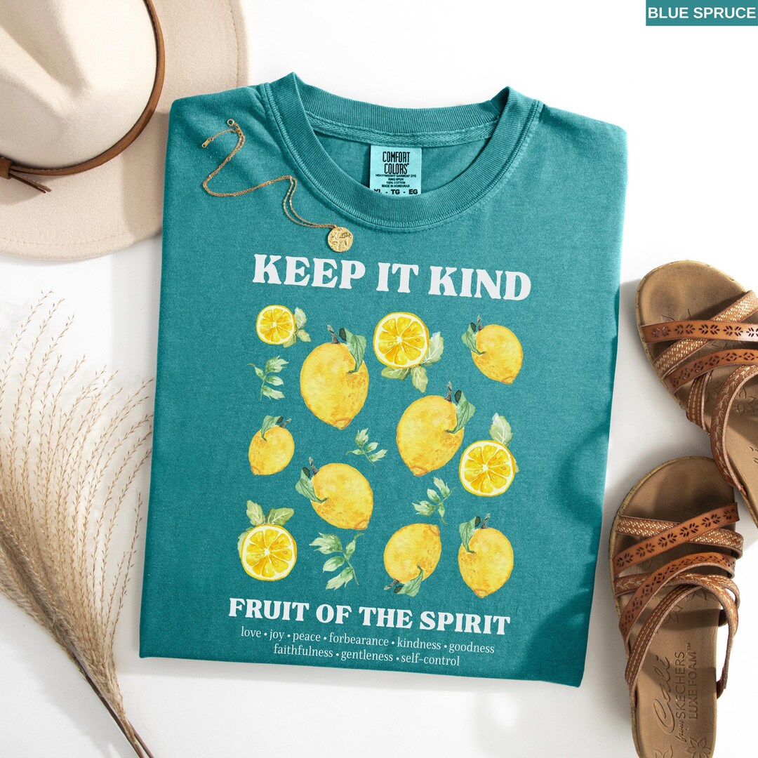 Fruit of the Spirit Shirt | Comfort Colors Christian Tee | Colorful ...