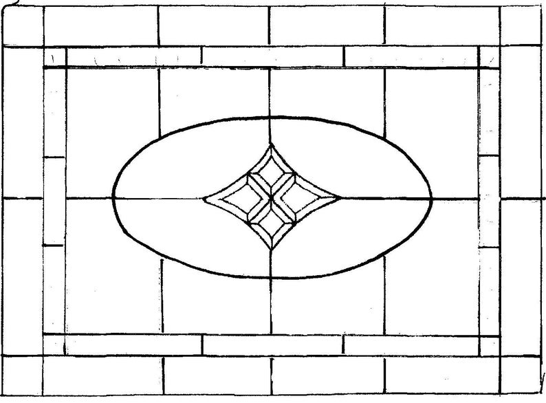 Stephanie Stained Glass Pattern Etsy