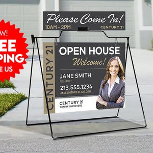 Real Estate A-Frame Stand & Sign