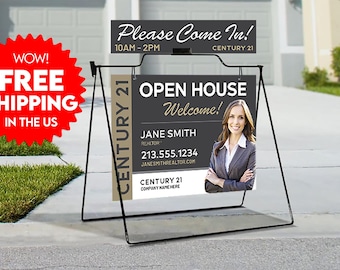 Real Estate A-Frame Stand & Sign