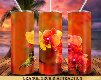 Hummingbird 20 oz Tumbler Wrap Sublimation Designs, Straight & Tapered, Instant Download PNG, 30 oz Design Also Included, Spread Kindness