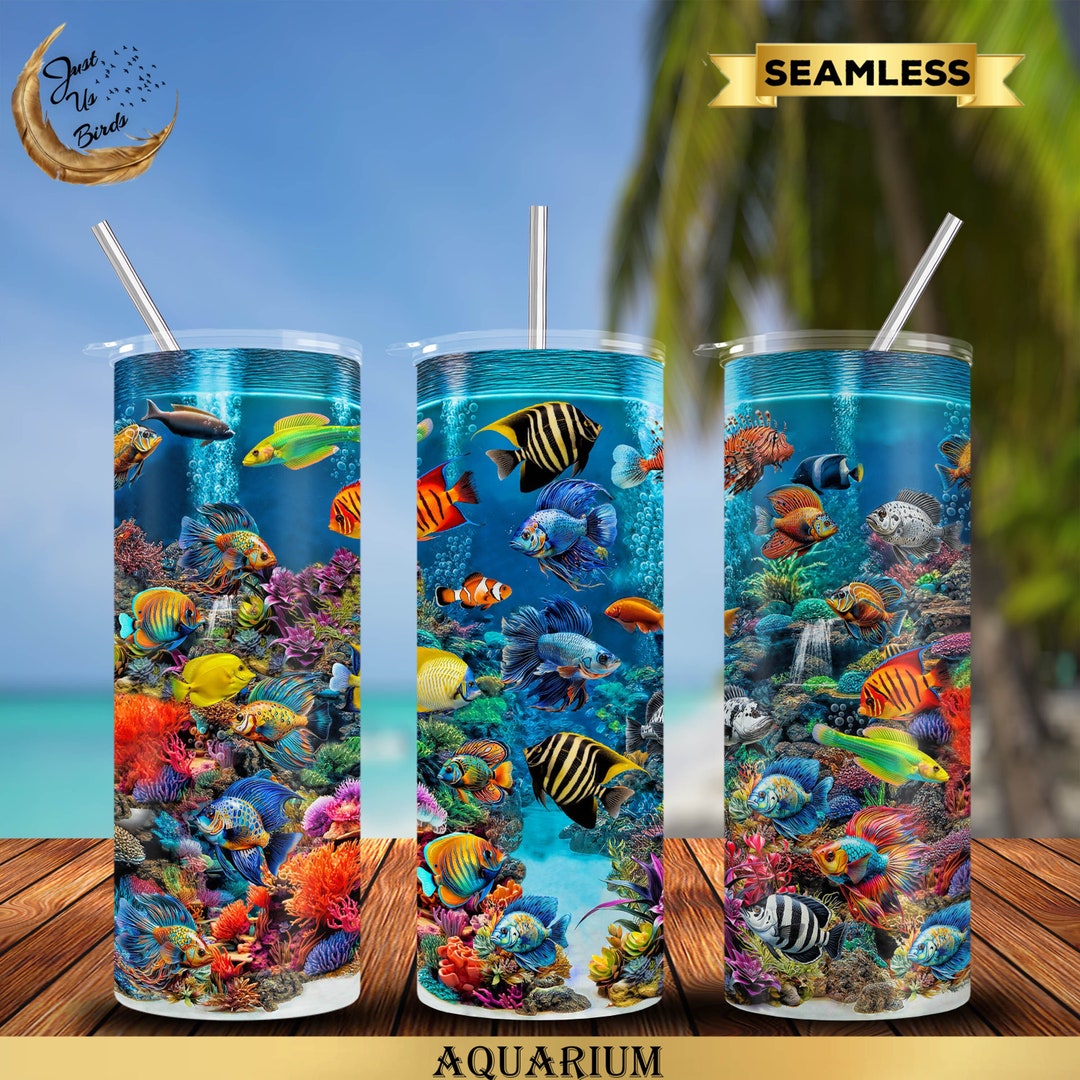Aquarium Fish Tumbler Wrap: 20oz 30oz Sublimation Design (PNG Digital  Download) - Etsy