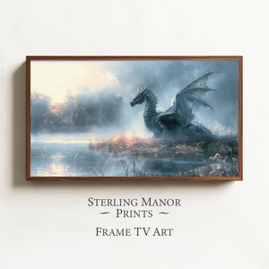 Dragon Guardian Mythical Protector Vintage Samsung Frame TV Art 5659