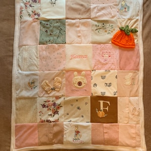I handmake bespoke keepsake blankets and memory cushions from old baby clothes & special items of clothing from loved ones