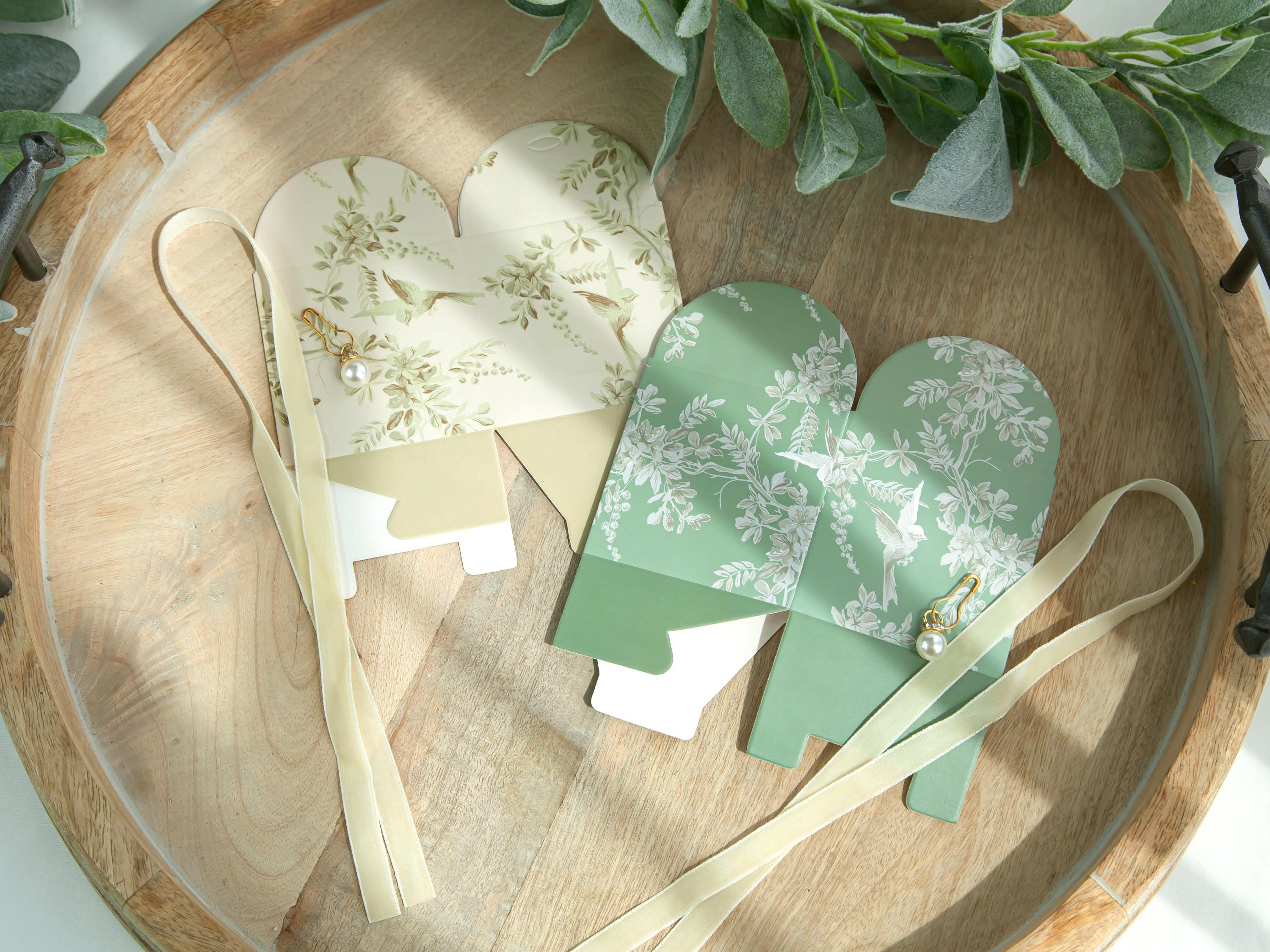 10 Stück Vogel-Hochzeitsgeschenkboxen, 10 Sets personalisierter Geschenkboxen, grüne Geschenkboxen, Champagner-Geschenkboxen, blaue Geschenkboxen