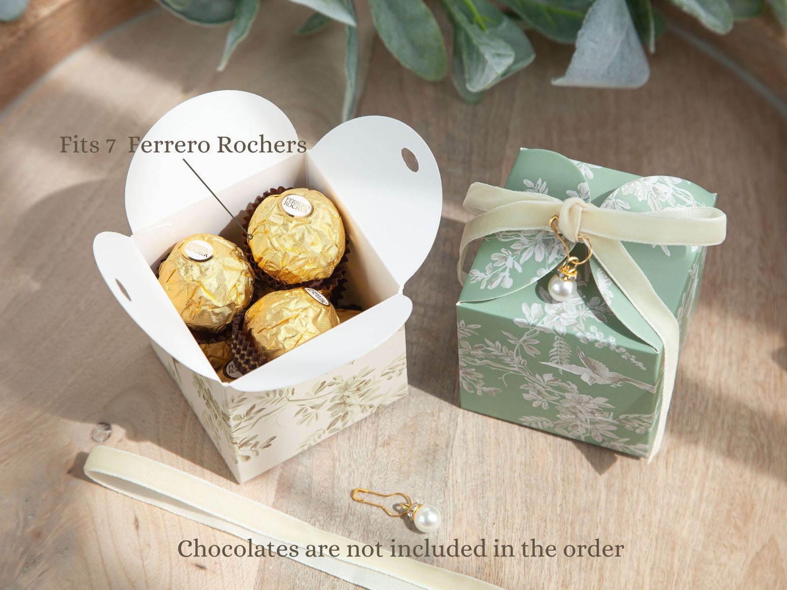 10 Stück Vogel-Hochzeitsgeschenkboxen, 10 Sets personalisierter Geschenkboxen, grüne Geschenkboxen, Champagner-Geschenkboxen, blaue Geschenkboxen