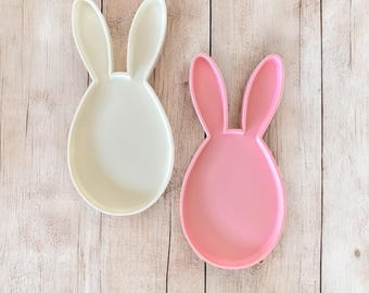 Cute Easter Bunny Candy Trays | 2pc Bunny Trays for Tabletop Decor | Easter Bunny Candy Dish | Easter Gifts | Unique 3D Printed Vase