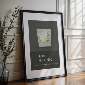 Gin & Tonic | Poster | Digitaler Kunstdruck