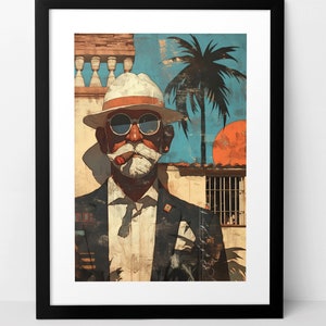 Ybor City Art 3 Digital Download, Tampa Art, Cuban Art, Urban Wall Art, Printable Wall Art, Wall Décor, Digital Print, Instant Download