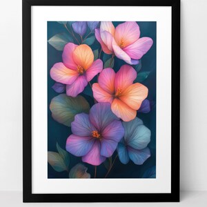 Summer Bloom 2 Digital Download, Floral Art, Flower Wall Art, Flower Art, Garden Digital Download, Flower Digital Download, Printable Art