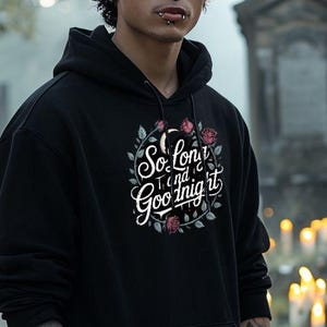 My Chemical Romance So Long And Goodnight Hoodie For Elder Emo MCR Three Cheers For Sweet Revenge Pullover 2000 Classic Concert Sweatshirt