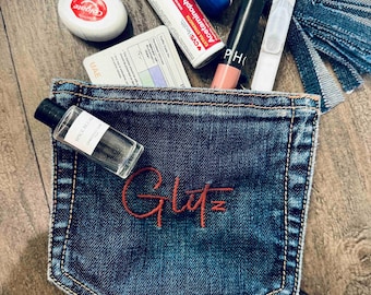 Multi-use denim pocket/pouch
