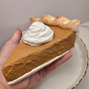 Fake Pumpkin Pie Slice