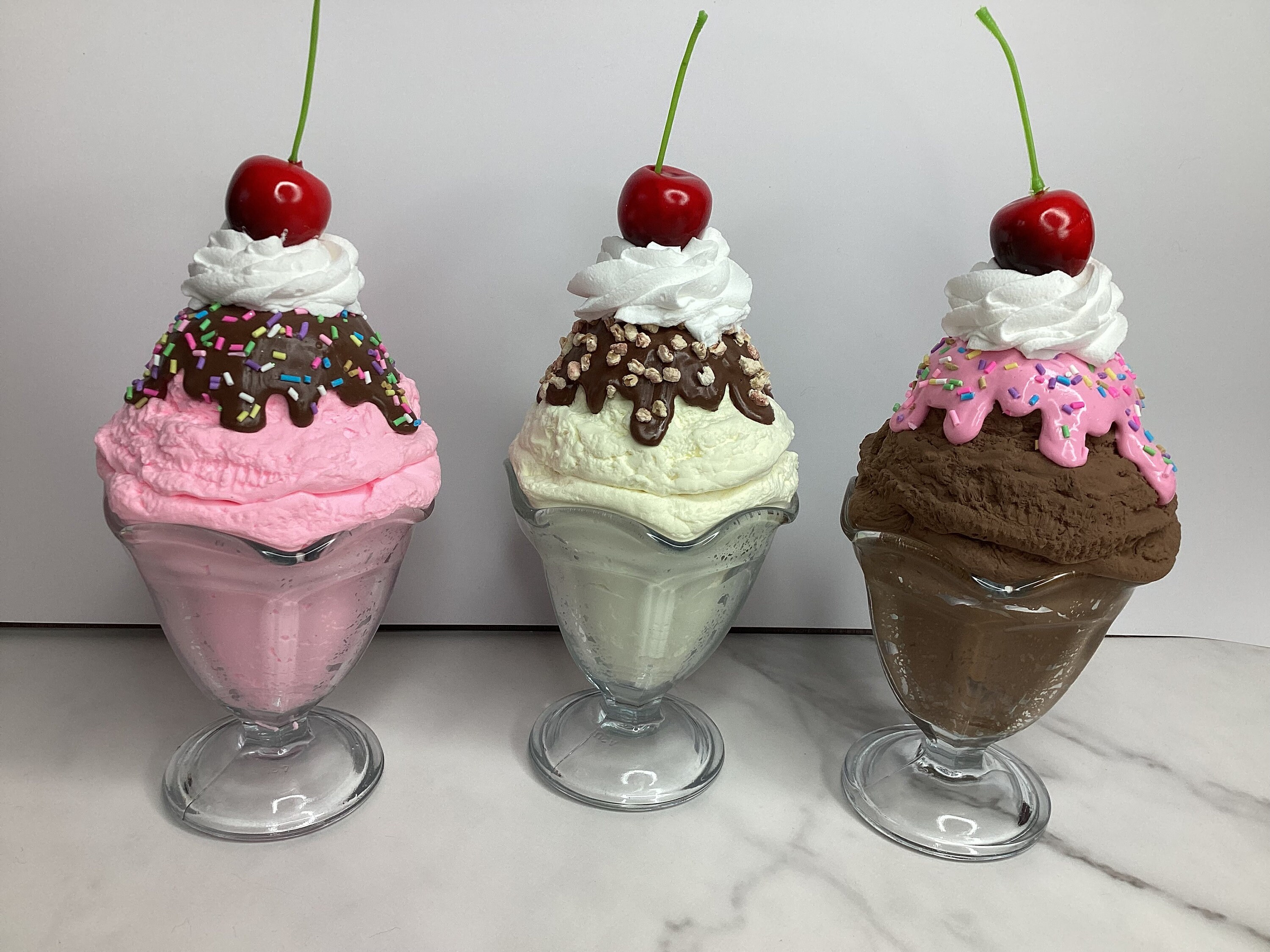 Fake Ice Cream Sundae Retro 50s Diner Decor - Etsy