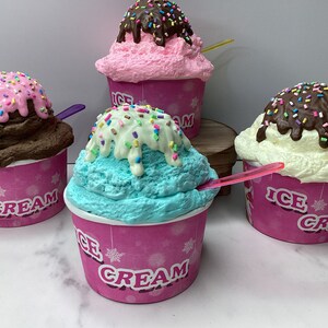 Ice Cream Cup Fake Ice Cream
