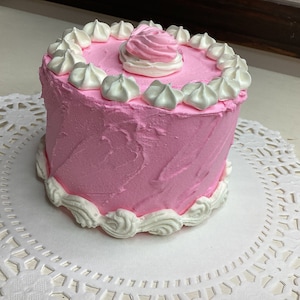 Faux Cake Pink Icing/Valentines gift