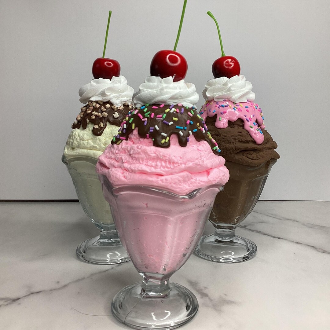 Fake Ice Cream Sundae Retro 50s Diner Decor - Etsy