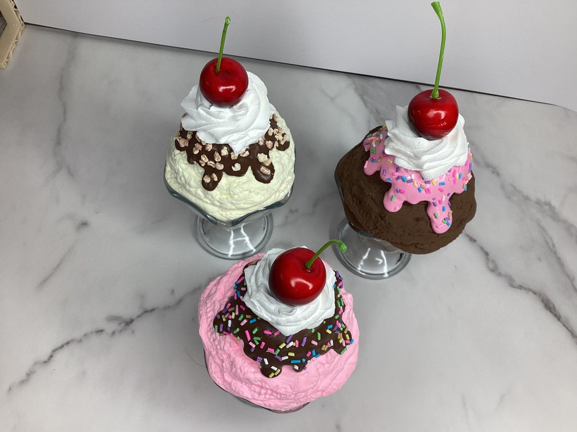 Fake Ice Cream Sundae Retro 50s Diner Decor - Etsy