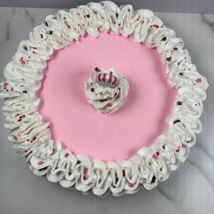 Fake Peppermint Candy Christmas Pie
