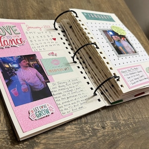 Personalized Gift Scrapbook Couples Gift for Boyfriend Anniversary Gifts Couples Personalized Gift for him Special Gift for Him or her