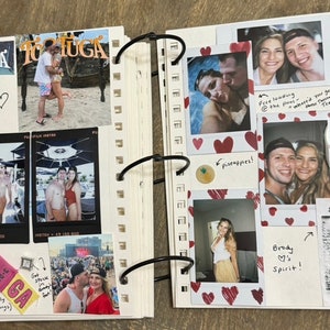 Spezielles Scrapbook für Konzertkarten Reise-Scrapbook für junge Erwachsene Liebhaber Scrapbook Erinnerungsbuch für Polaroids und Reisequittungen