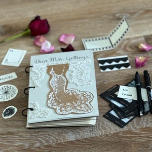 Cartas al libro de la novia personalizado mejor amigo libro de bodas regalo de novia regalo de novia personalizado para su libro de bodas para su libro de novia personalizado