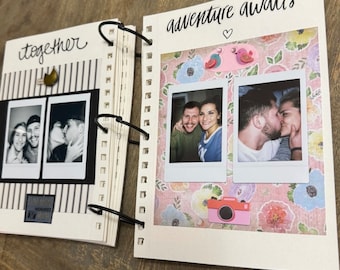 Lovers Memory Scrapbook one year scrapbook for boyfriend memory book ideas  special keepsake book creative travel journal for couples