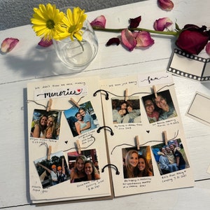 Dating book, Bumble Hinge Tinder Match.com dating memory book, Couples gift, special gift for him, special scrapbook for memories, journal