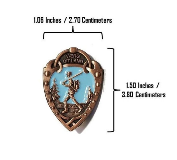 Large Norwegian Foot March Badge - Etsy 日本