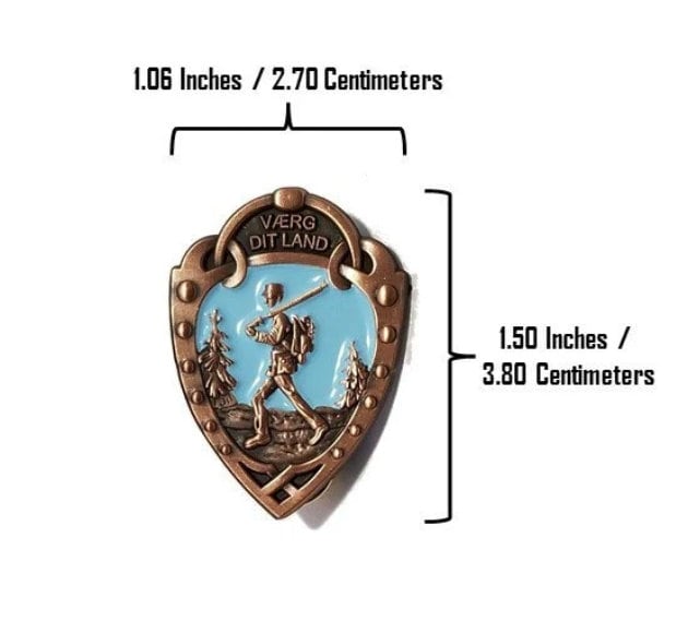 Large Norwegian Foot March Badge - Etsy 日本
