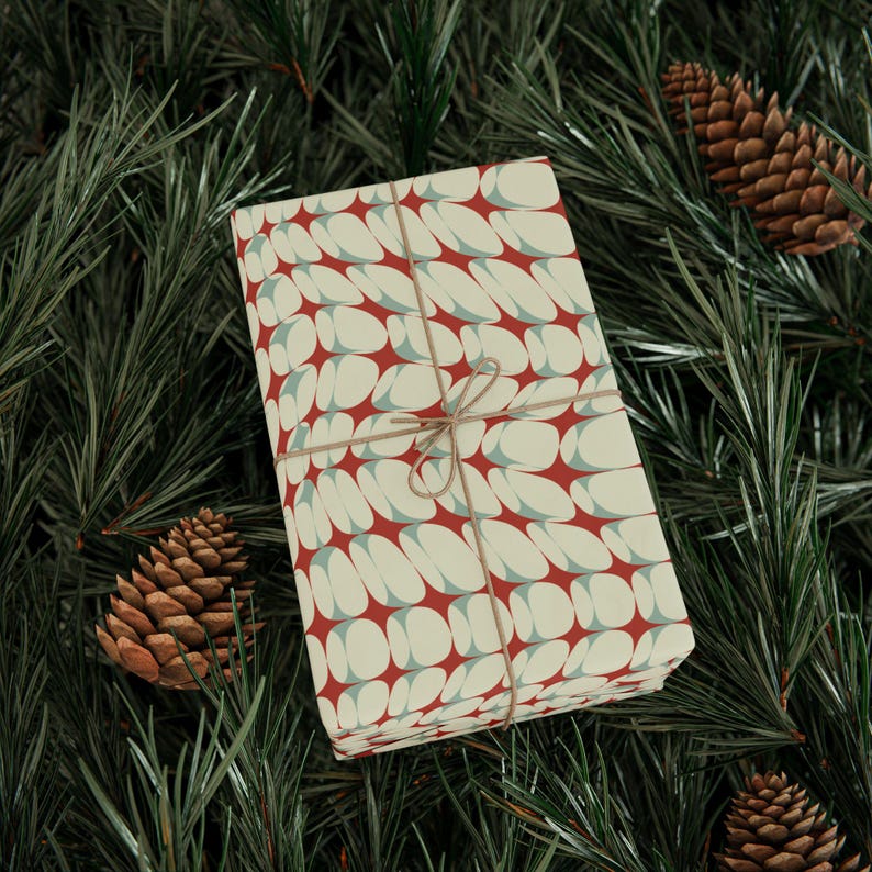 Y2K Retro Wrapping Paper: Stylish Gift Wrap, 90gsm Art Paper image 4