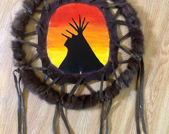 Lakota Tipi colgador de pared hecho a mano Dakota del Sur