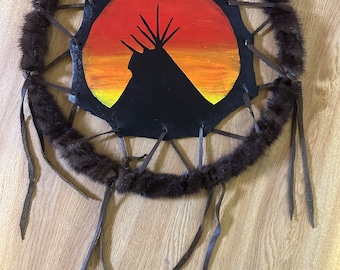 Lakota Tipi colgador de pared hecho a mano Dakota del Sur