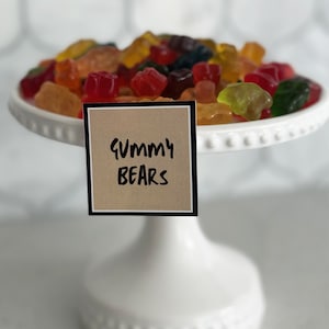 BEWERKBARE zwarte & gouden Mitzvah snoep etiketten sjabloon | Mitswa-labels afdrukbaar | Aanpasbare snoepbuffetlabels | Voedseletiket Buffetkaart