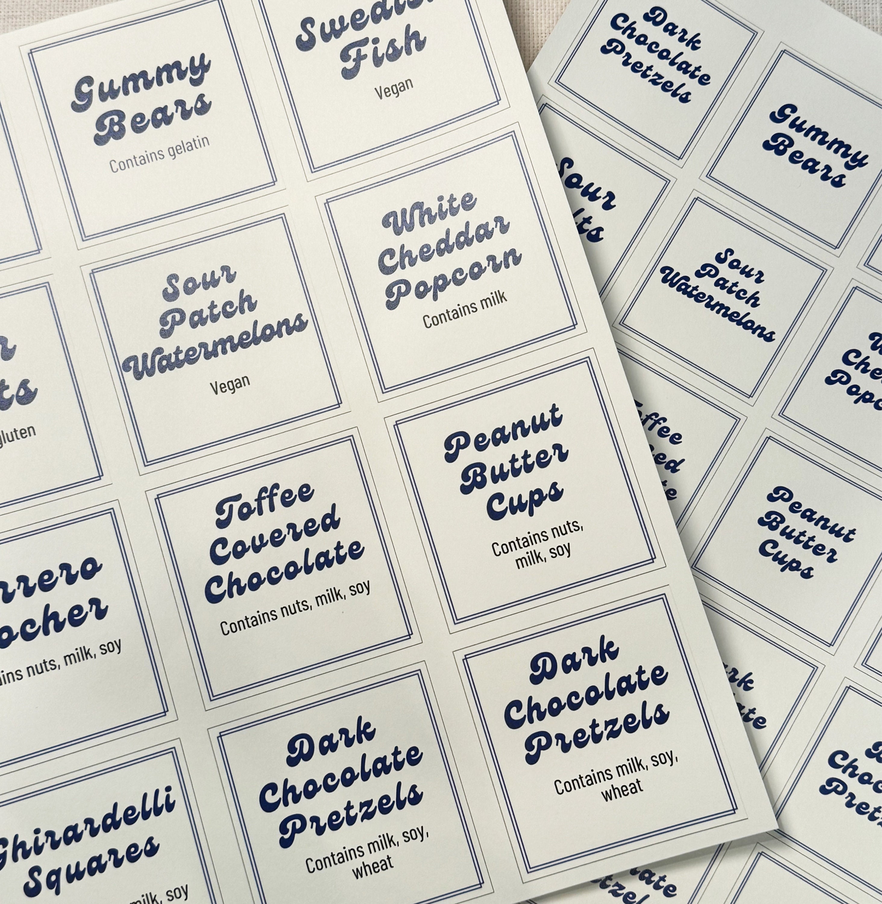 Example Candy Labels EDITABLE Genentech Candy Labels Template | Genentech Labels Printable ...