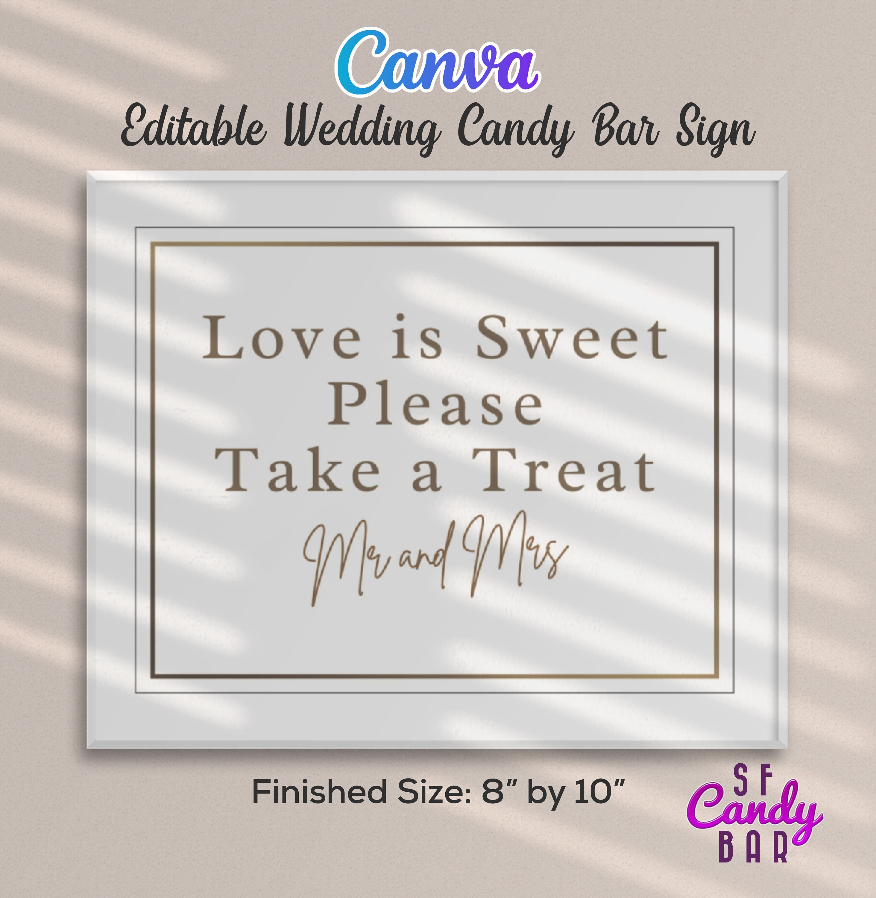 Wedding Sign Printable | Candy Buffet Sign Printable | Wedding Reception Sign Template | Sweets Buffet Printable Table Sign | Buffet Sign